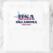 オクラホママイホーム州シール 長方形シール (バッグ)