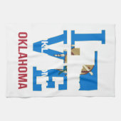 オクラホマラブUSA州 キッチンタオル (横)