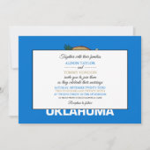 オクラホマン州旗、オクラホマ州旗結婚。 招待状 (正面)