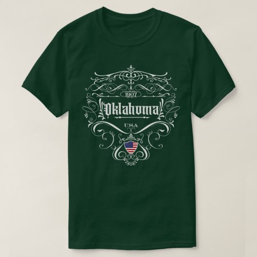 オクラホマヴィンテージデザイン1 Tシャツ (デザイン正面)