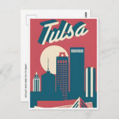 オクラホマヴィンテージ旅行アメリカタルサ ポストカード (正面/裏面)