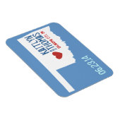 オクラホマ保存日付 – カスタマイズ可能な都市 マグネット (右側)