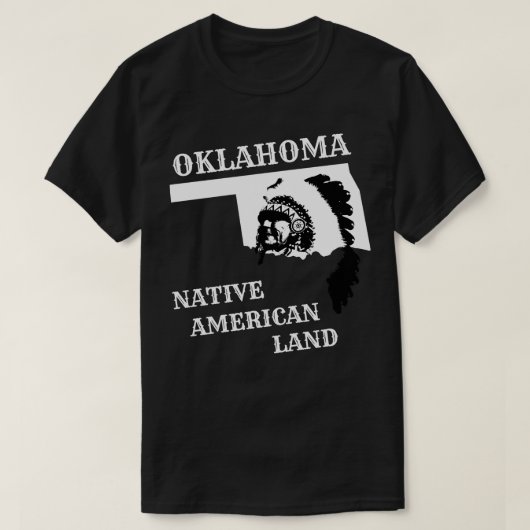 オクラホマ先住民アメリカンランド Tシャツ (デザイン正面)