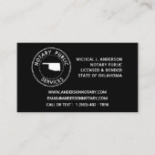 オクラホマ公証人公共サービス 名刺 (正面)