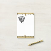 オクラホマ取得蹴 ポストイット (デスク上)