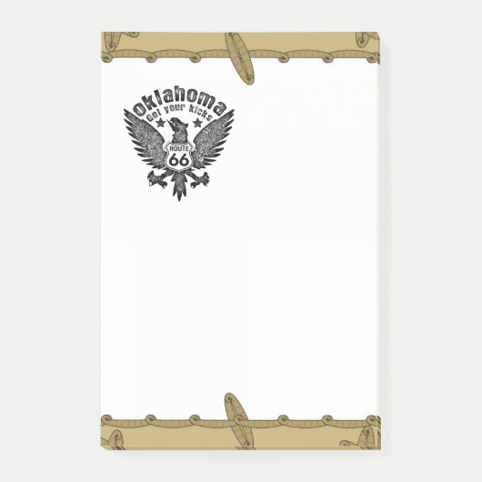 オクラホマ取得蹴 ポストイット (正面)