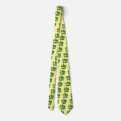 オクラホマ地図のアウトライン、シール、および写真文字 ネクタイ (裏面)