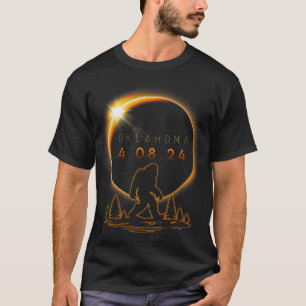 オクラホマ太陽のトタルEclipse 2024ビッグフット太陽のEc Tシャツ