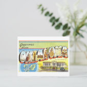 オクラホマ州からのヴィンテージの挨拶 ポストカード (スタンド正面)