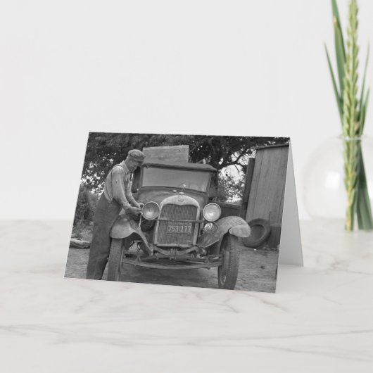 オクラホマ州からカリフォルニア州、1930年代 カード (正面)