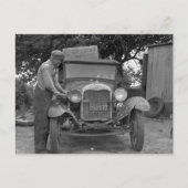 オクラホマ州からカリフォルニア州、1930年代 ポストカード (正面)