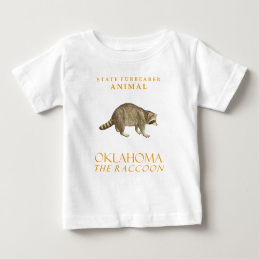 オクラホマ州のオクラホマの毛皮の動物 ベビーTシャツ (正面)