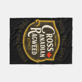 オクラホマ州のクロスカナのラグウィード フリースブランケット (正面(横))