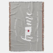 オクラホマ州のホームデコ スローブランケット (正面縦)