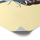 オクラホマ州の写真と町名を挿入 ポスター (角)