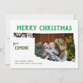 オクラホマ州の写真によるホリデーカード - メリークリスマス シーズンカード (正面)