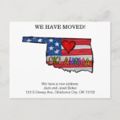 オクラホマ州の動くアナウンスカード ポストカード (正面)