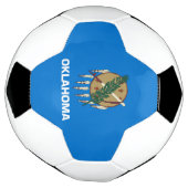 オクラホマ州の旗 サッカーボール (回転)