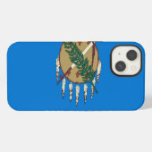 オクラホマ州の旗 iPhoneケース (裏面横)