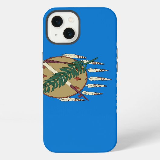 オクラホマ州の旗 iPhoneケース (裏面)