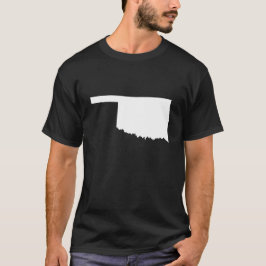 オクラホマ州の白黒デザイン Tシャツ