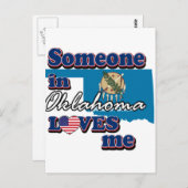 オクラホマ州の誰かが私を愛している ポストカード (正面/裏面)