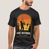 オクラホマ州ウォトンガ湖の釣り Tシャツ (正面)