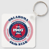 オクラホマ州キーチェーン キーホルダー (裏面)