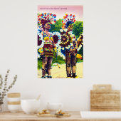 オクラホマ州ショーニーインディアン戦争ダンサー ポスター (キッチン)