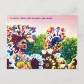 オクラホマ州ショーニーインディアン戦争ダンサー ポストカード (正面)