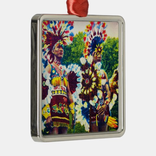 オクラホマ州ショーニーインディアン戦争ダンサー メタルオーナメント (右)