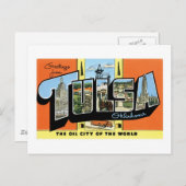 オクラホマ州タルサからのご挨拶 ポストカード (正面/裏面)