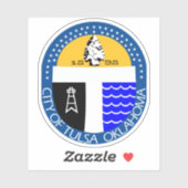 オクラホマ州タルサの封印 シール (シート)