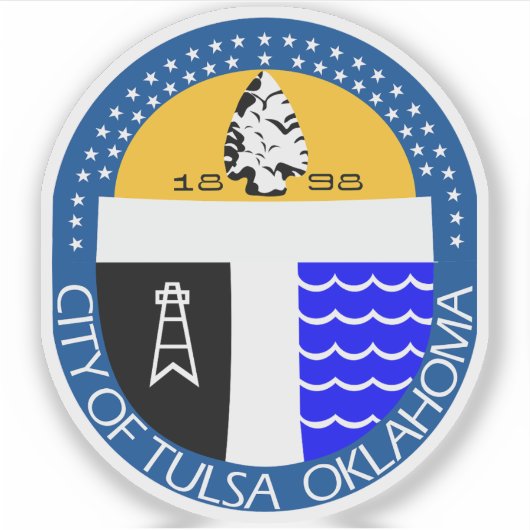 オクラホマ州タルサの封印 シール (正面)