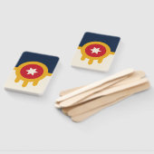 オクラホマ州タルサ州旗を持つハンドファンのセット ハンドファン (組立なし)