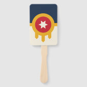 オクラホマ州タルサ州旗を持つハンドファンのセット ハンドファン (正面)