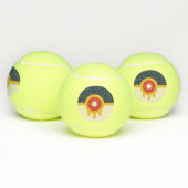 オクラホマ州タルサ州旗を持つ愛国的なテニスボール テニスボール (マルチ)