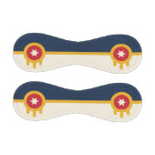 オクラホマ州タルサ州旗を持つ愛国野球 野球ボール (パネル)