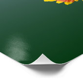 オクラホマ州バード&フラワー ポスター (コーナー)