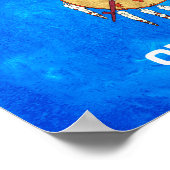 オクラホマ州フラグ ポスター (角)