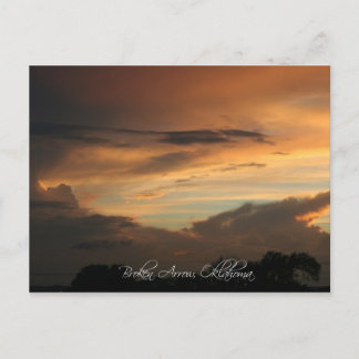 オクラホマ州ブロークンアローでの夕日 ポストカード