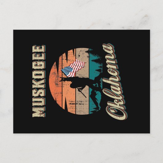 オクラホマ州マスコギー ポストカード (正面)