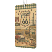 オクラホマ州ルート66 カー コーヒーラン カーエアーフレッシュナー (左)