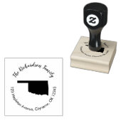 オクラホマ州差出人住所ゴム ラバースタンプ (押印)