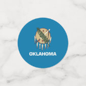 オクラホマ州旗を持つテーブル紙吹雪 コンフェッティ (スモール正面)