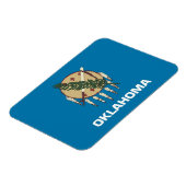 オクラホマ州旗を持つ愛国的な柔軟な磁石 マグネット (左側)