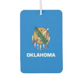 オクラホマ州旗デザイン カーエアーフレッシュナー (正面)