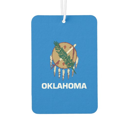 オクラホマ州旗デザイン カーエアーフレッシュナー (裏面)