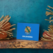 オクラホマ州旗デザイン フォトプラーク (側面)