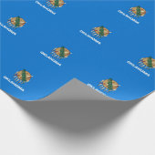 オクラホマ州旗デザイン ラッピングペーパー (角)